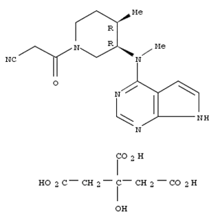 Molecular Structure of 540737-29-9 (Tofacitinib citrate)